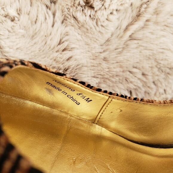 J RENEE ANIMAL ZEBRA PRINT BROWN/BLACK PUMP 8.5 - Picture 2 of 5